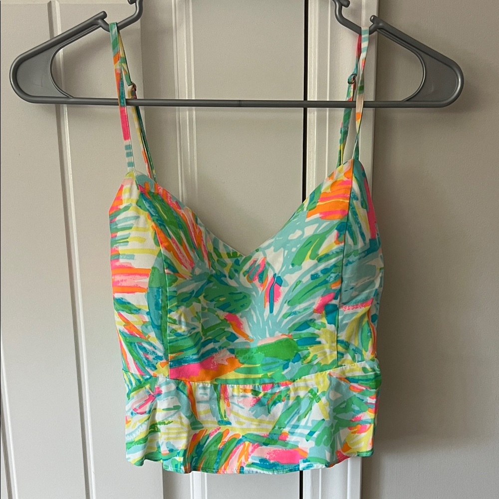Lilly Pulitzer Pastel Print Crop Top